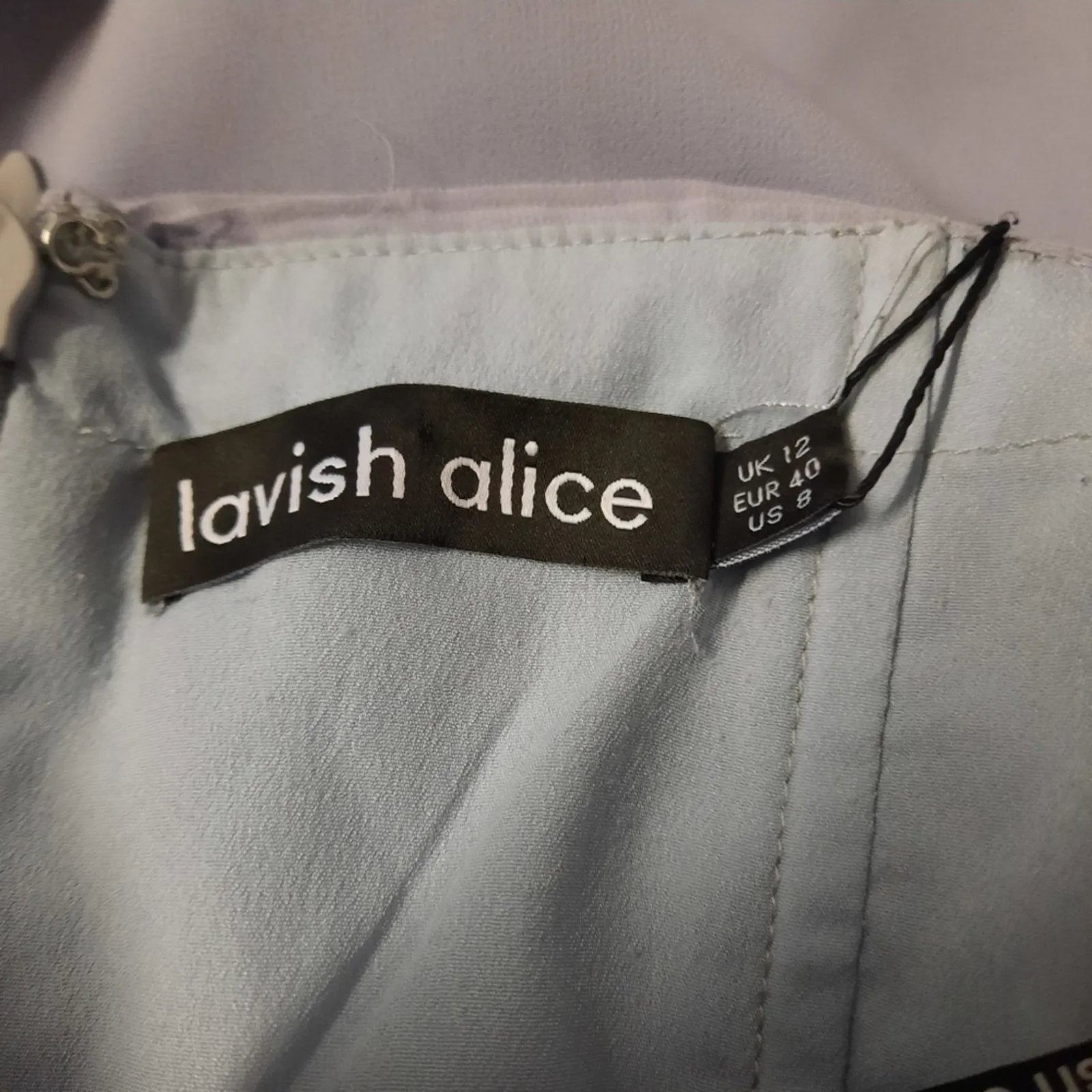 Lavish Alice Jumpsuit Womens Size 8 Gray Formal Pants Party Romantic Evening - Image 10