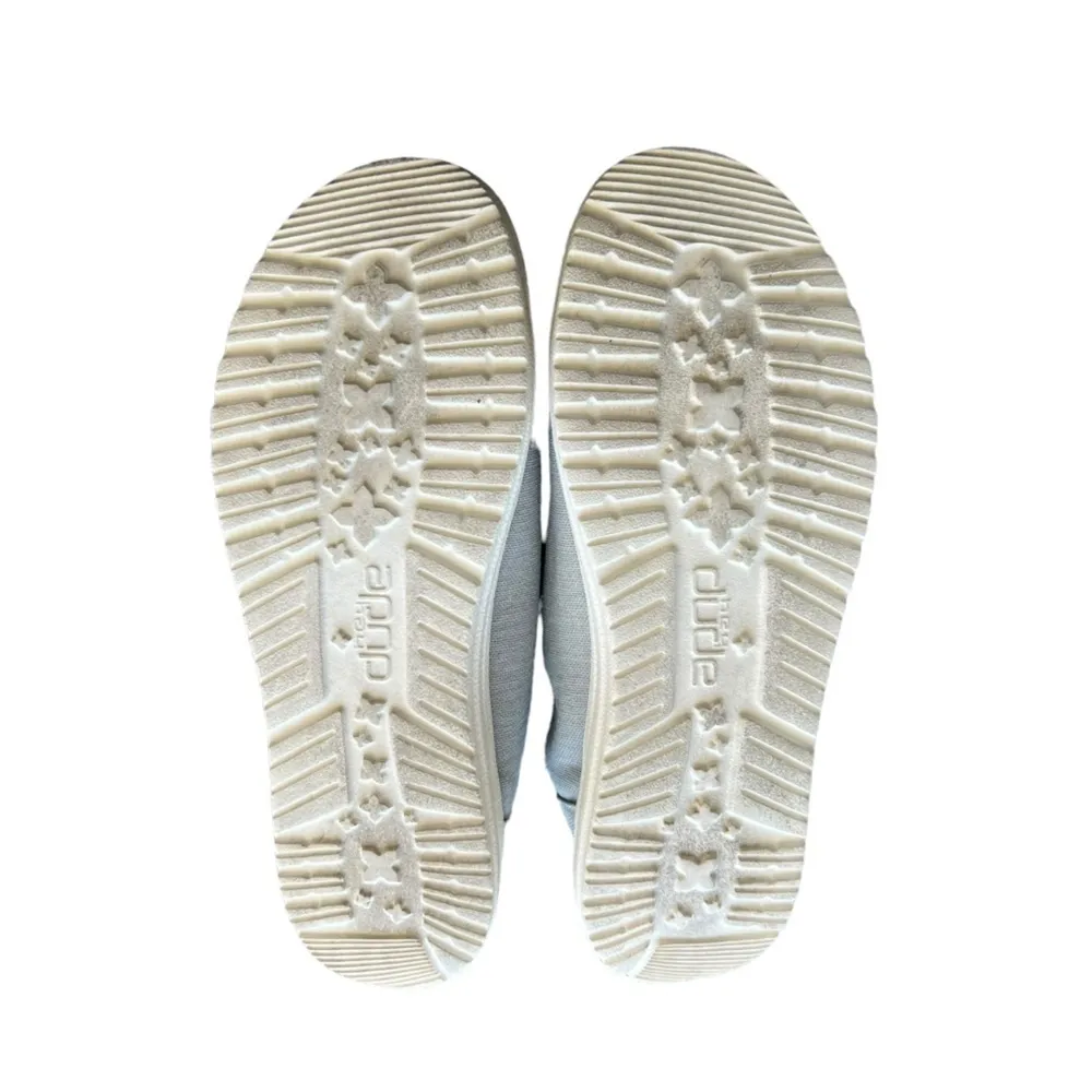 Hey Dude - Wendy Chambray Light Grey Slip On Casual Shoes Sz 7 - Image 9