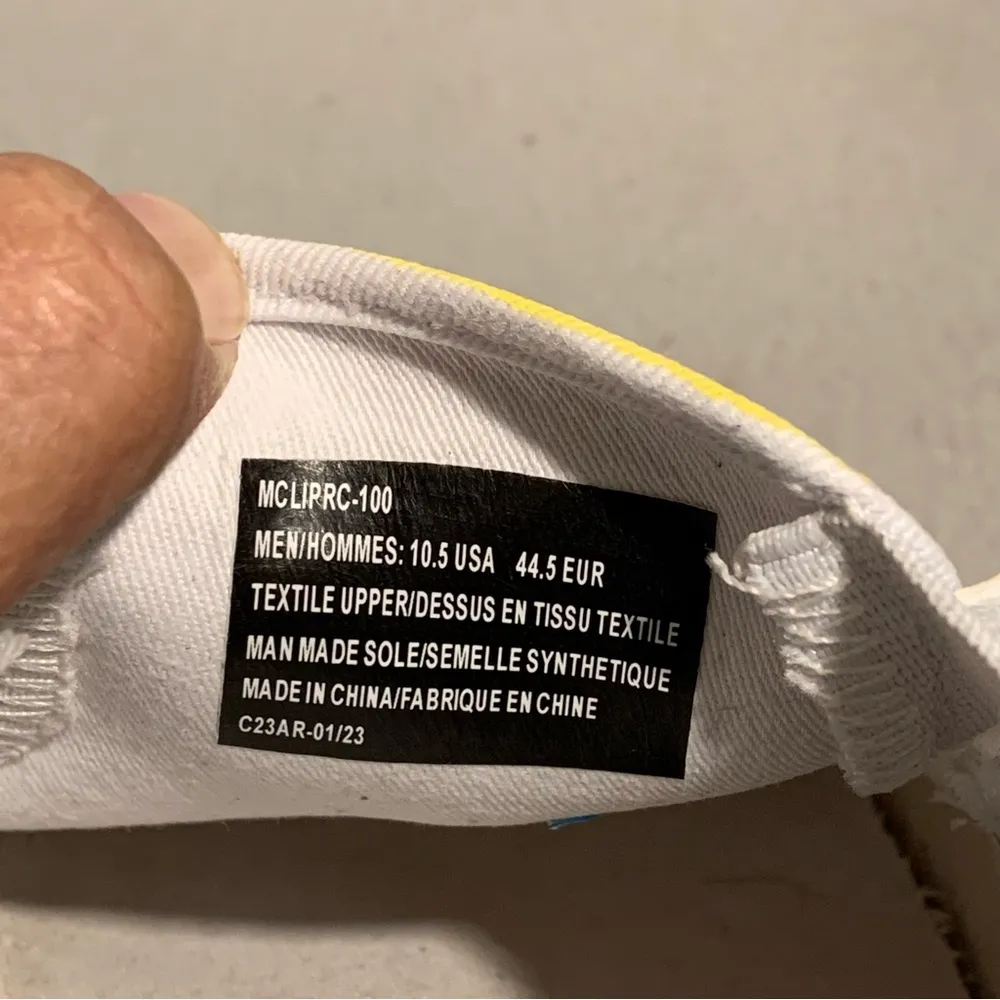 LUGZ Vibrant Yellow with White Daisies Slip On Sneakers. Women’s SZ 10.5 Casual - Image 8