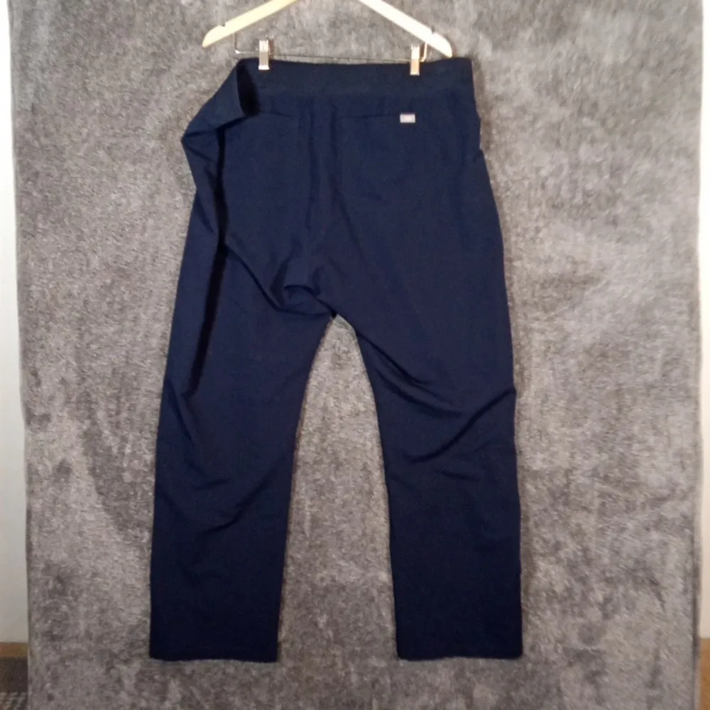 Figs Livington Scrub Womens Pants High Rise Tall Navy Blue Size XXL - Image 3