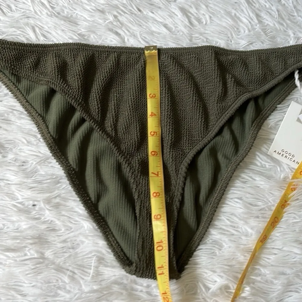 Good American Crinkle Good Basic Cheeky bikini bottom stormy001 5/6(2XL/3XL) - Image 9