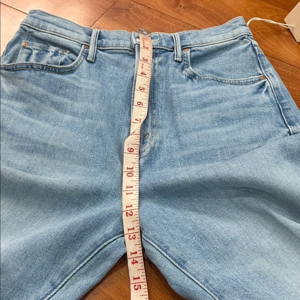 NWT MOTHER Women's The Lasso Sneak Wide Leg Jeans Size 29 Blue - Image 11