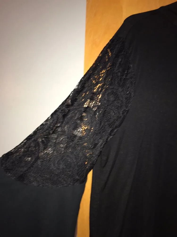 Joseph A Black Bell Sleeve Top - Image 5