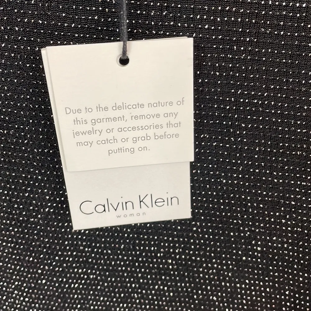 Calvin Klein Black Metallic Stretchy Top - Image 5
