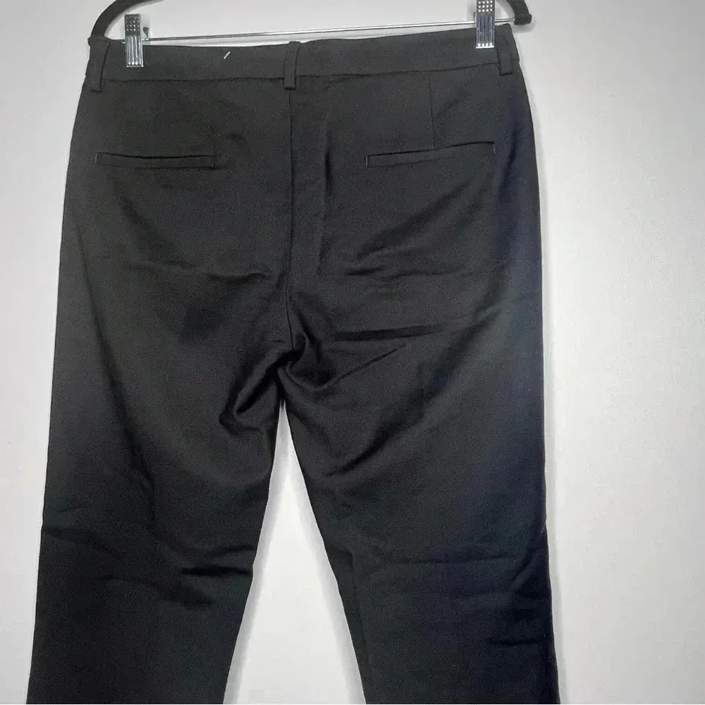 Zara Black Pants Full Length Dress Pant with side Slit Bottoms. - Image 3