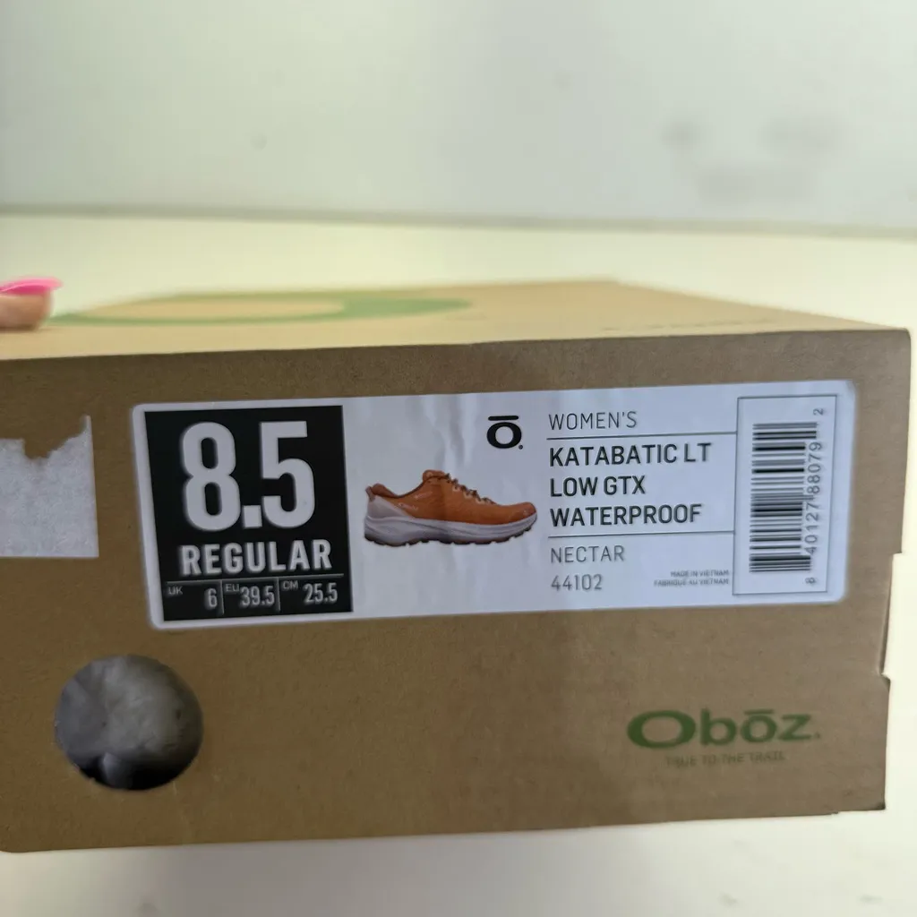 NIB Oboz Katabaltic LT Low GTX Waterproof Hiking Shoe Nectar Orange 44102 Sz 8.5 - Image 6