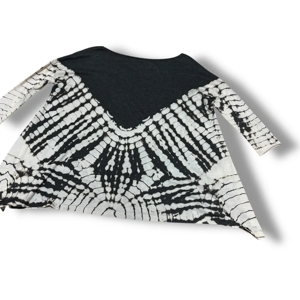 NWT We The Free Gray Cream LA Livin’ Coastal Tie-Dye Tunic Top - XSmall - Image 3