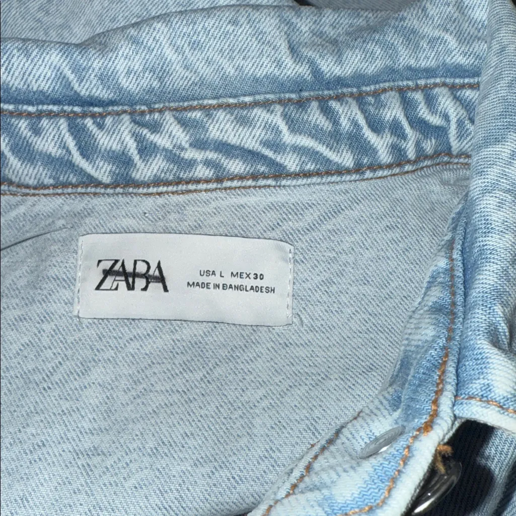 NWOT Zara Z1975 DENIM MIDI DRESS Bloggers Fave  Blue - Image 13