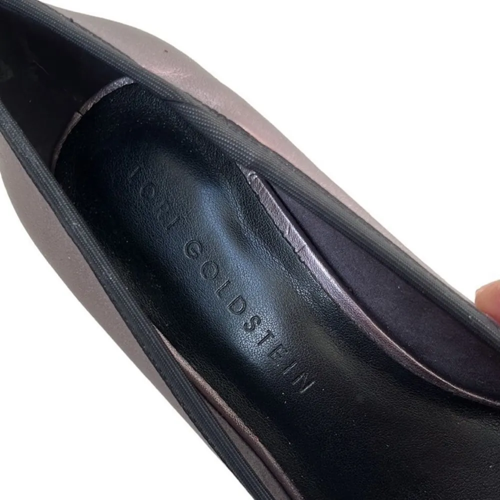 LIKE New LOGO Lori Goldstein Leather Heels - Image 4