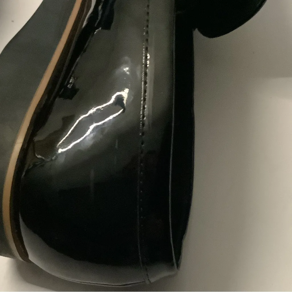 Kelly & Katie Glossy Black Loafers - Image 6