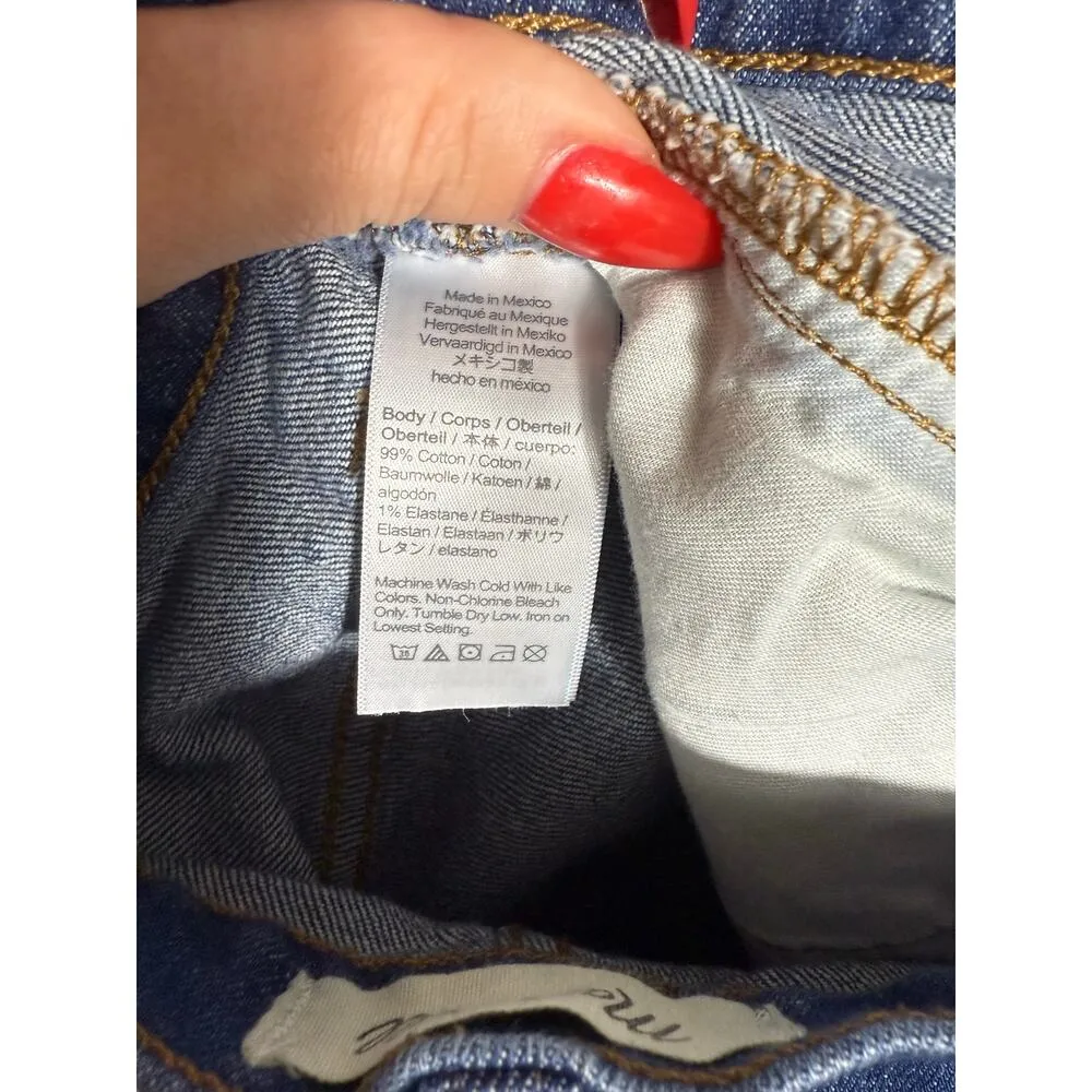 Madewell A-Line Stretch Denim Skirt Size 25 - Image 4