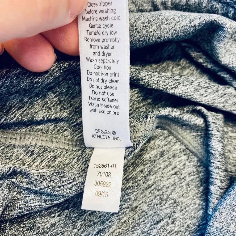 Athleta Work It Out Capri Gym‎ Pants Gray ST - Image 9