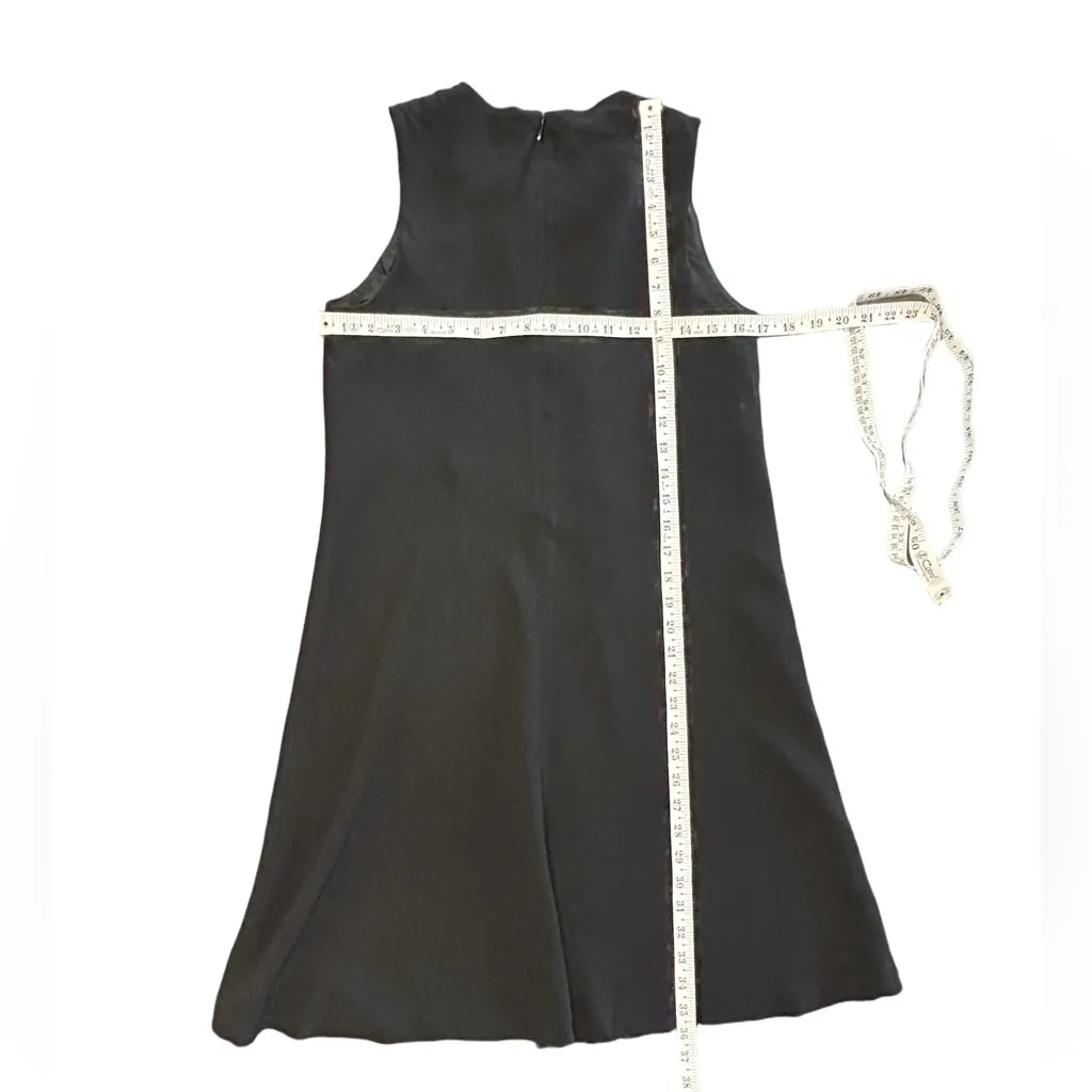 Anne Klein black sleeveless lined minimalist simple professional a-line dress 6 - Image 3