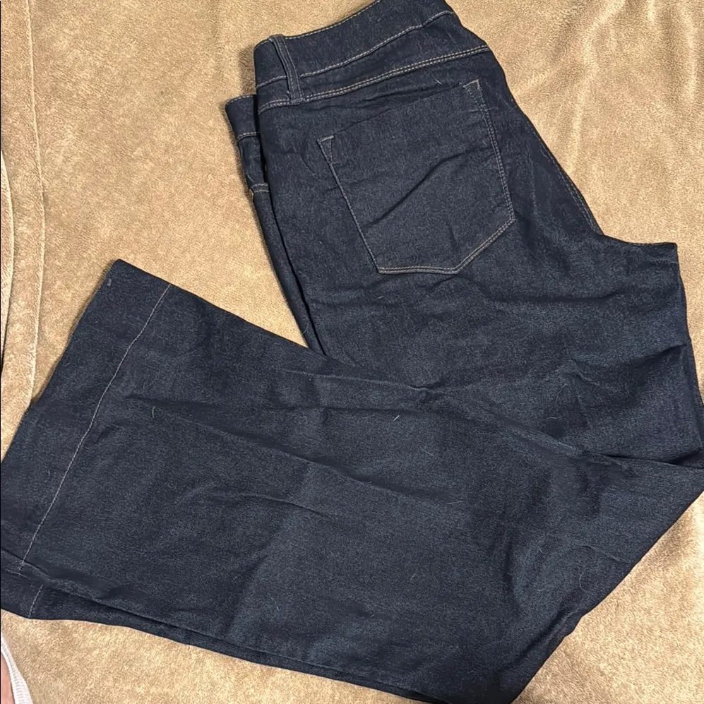 APT 9 Flare Wide Leg Blue Jeans - Image 3