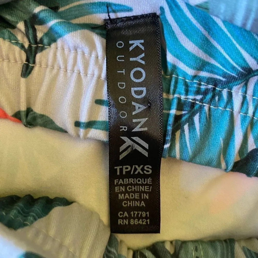 Kyodan Tropical Athletic Dress Shelf Bra Strappy Back Pockets NWT Size XS - Image 8