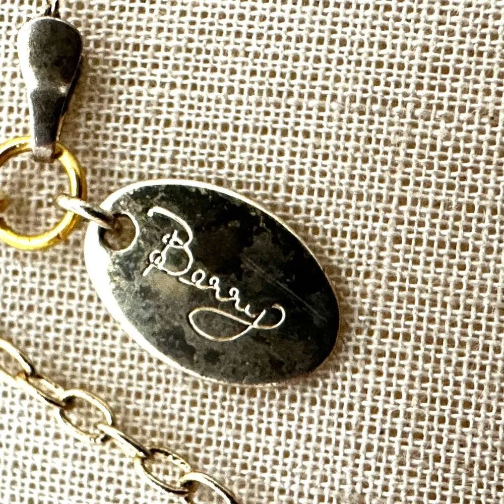 Anthropologie mother-of-pearl and rhinestone geometric necklace by Perry - Image 6