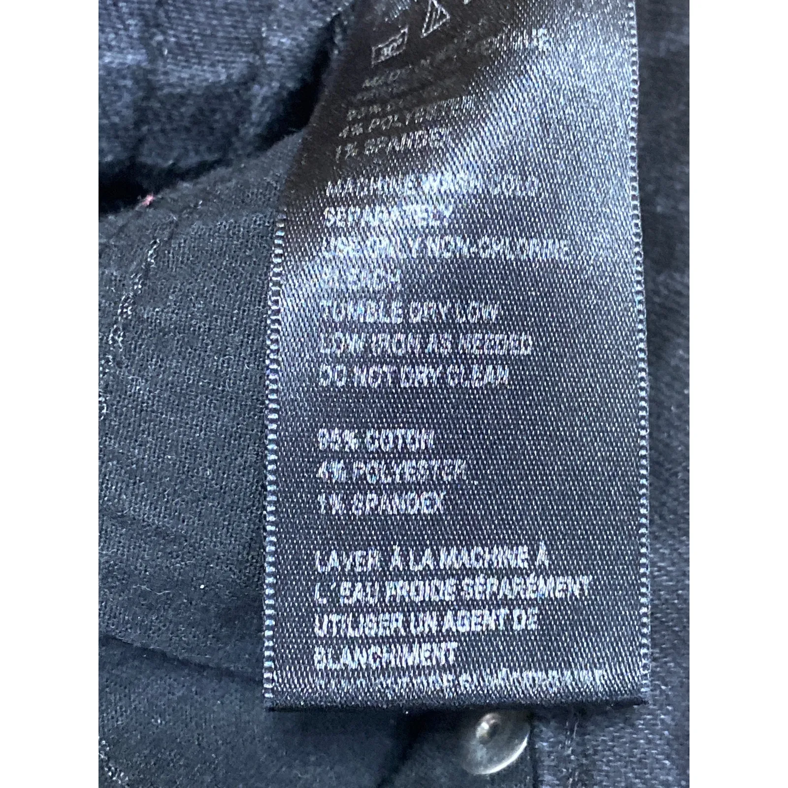 Urban Outfitters BDG Black High Waisted Wide Leg Cropped Denim Jeans Size 26 - Image 5