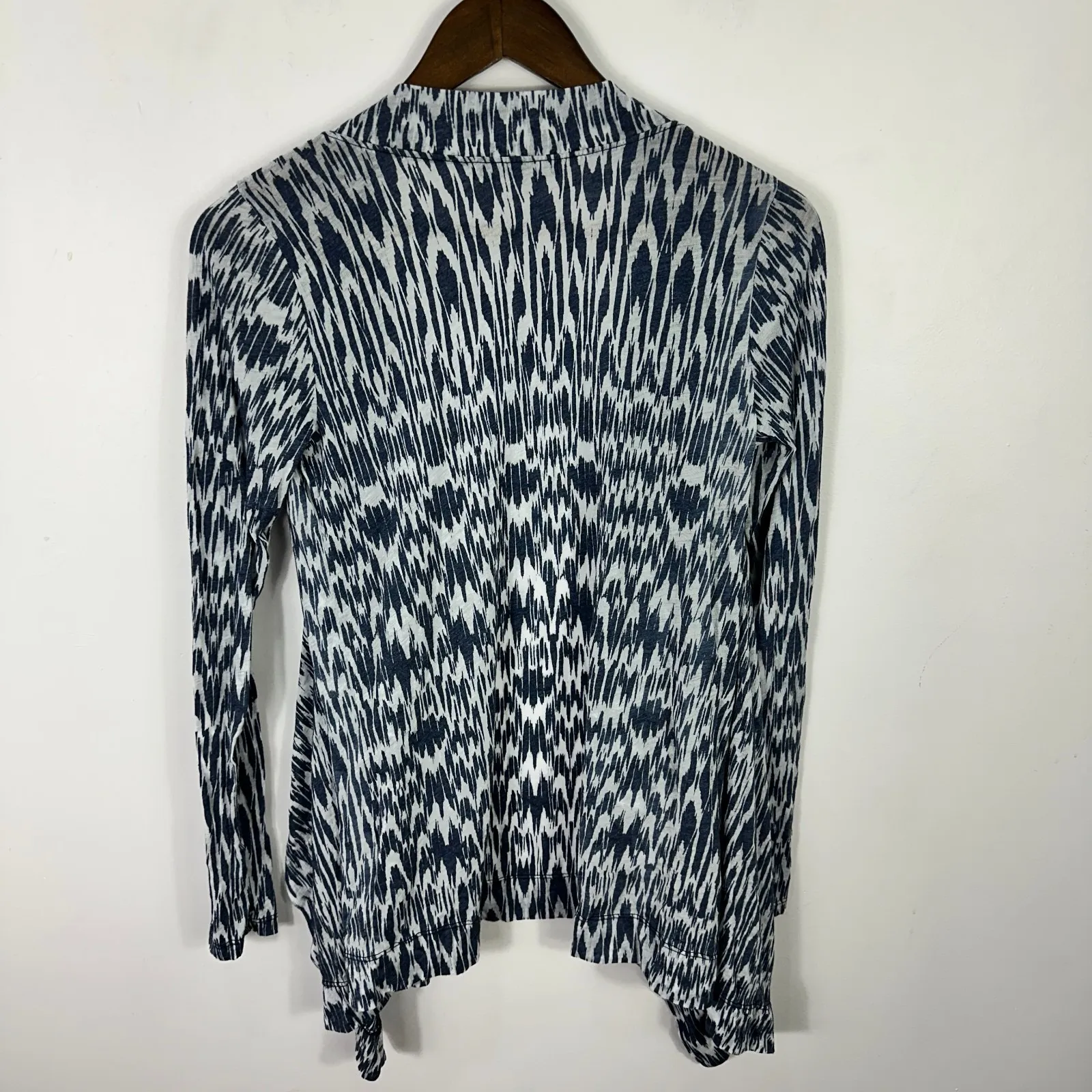 Velvet By Graham & Spencer Open Front Drape Cardigan Womens Small Boho Indie Blue - Image 2