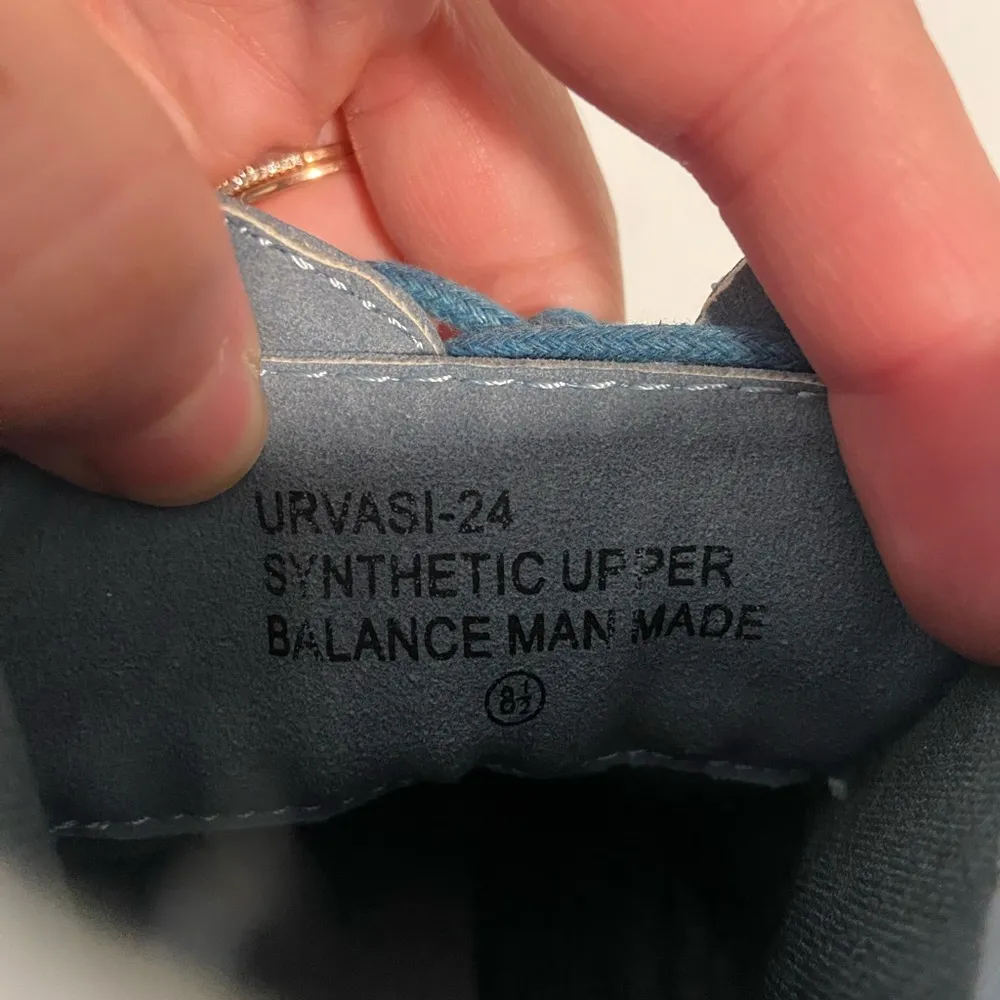 De Blossom Collection women’s blue urvasi-24 lace up ankle boots size 8.5 - Image 7