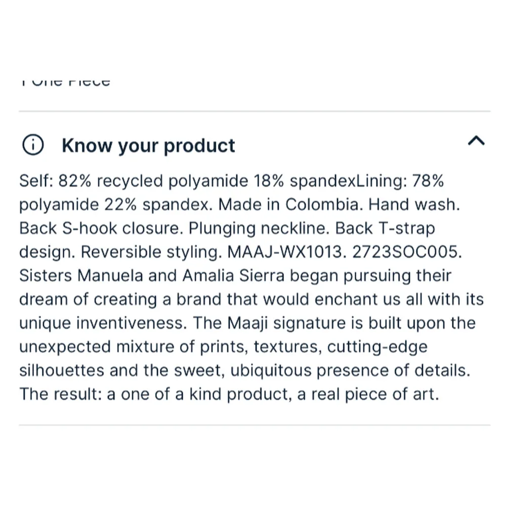 NEW Maaji Tiki One-Piece Swimsuit Blue Floral Halter Neck Deep Plunge Neck Large - Image 9