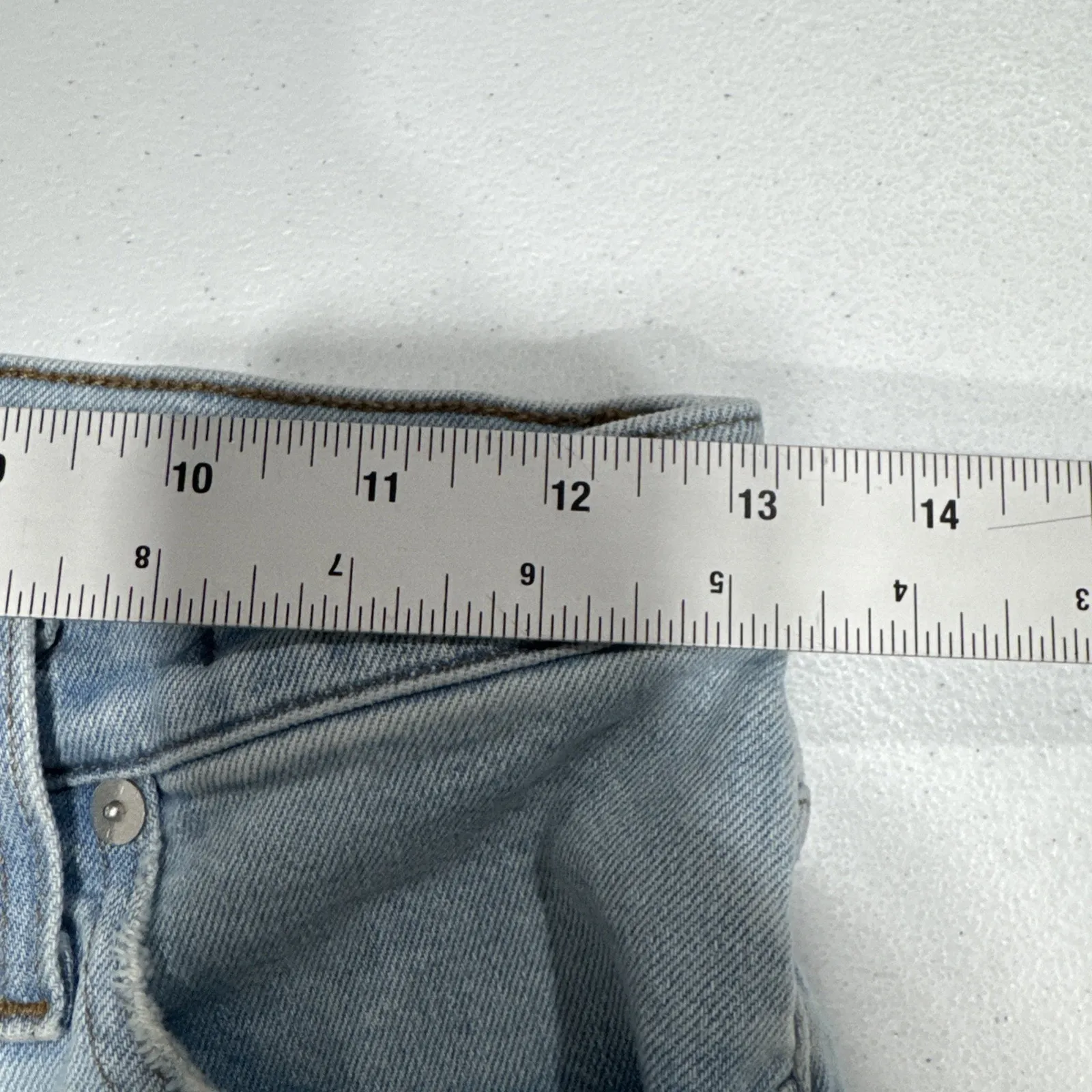 Madewell The Perfect Vintage Straight Jean Womens 26 Distressed Light Blue Denim - Image 5