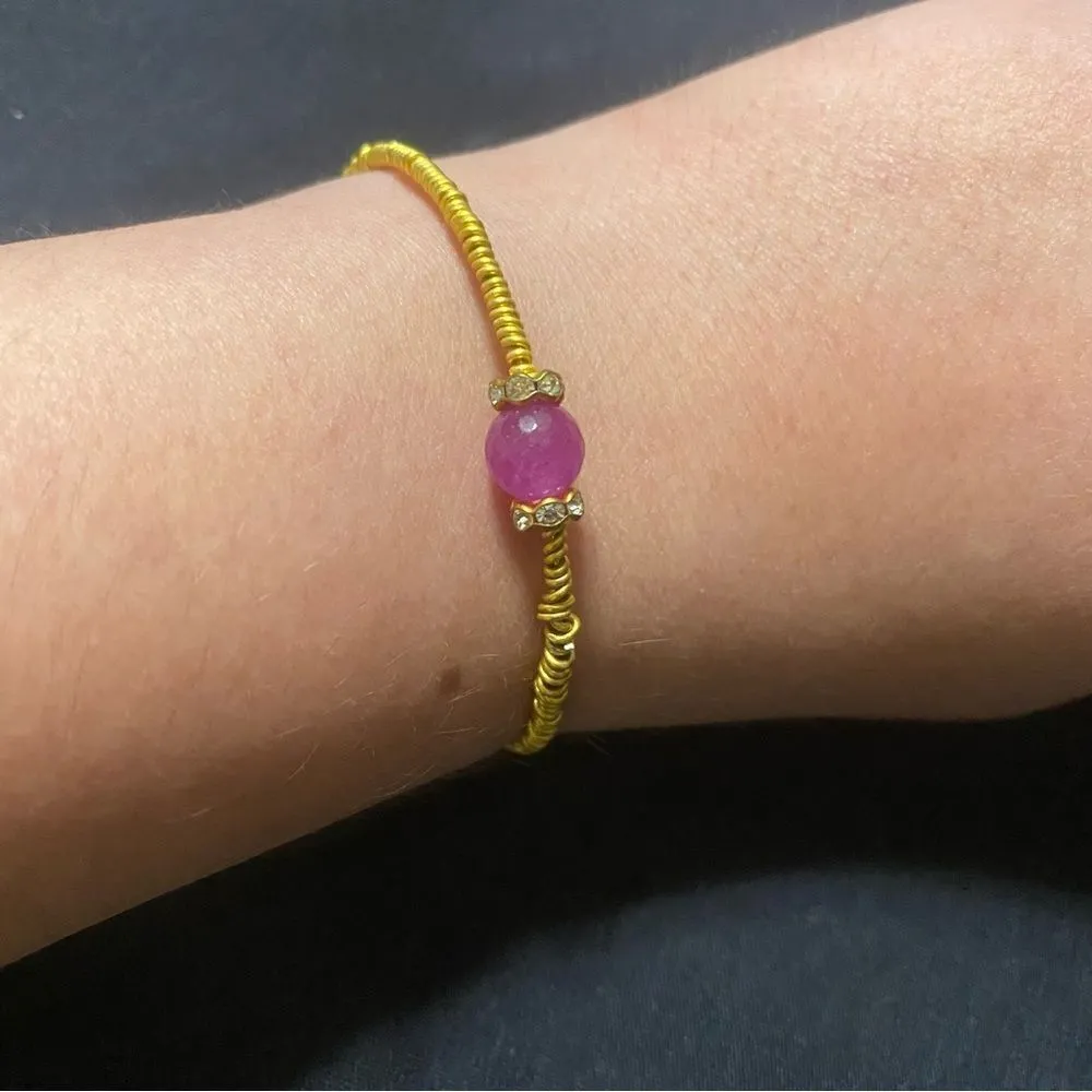 gemstone bracelets pack of 5 Blue - Image 5