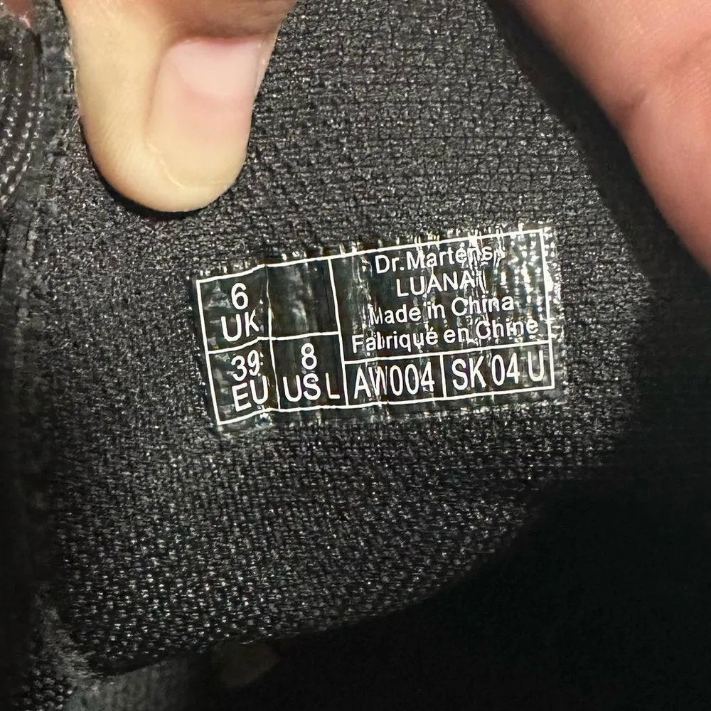 Dr. Martens Black Luana Boots - Image 4