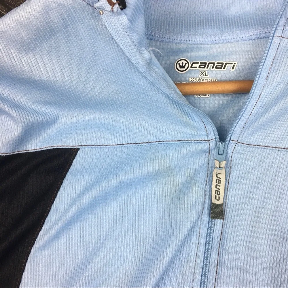 Canari Blue Two Tone Bicycle Cycle Jersey Top XL - Image 4