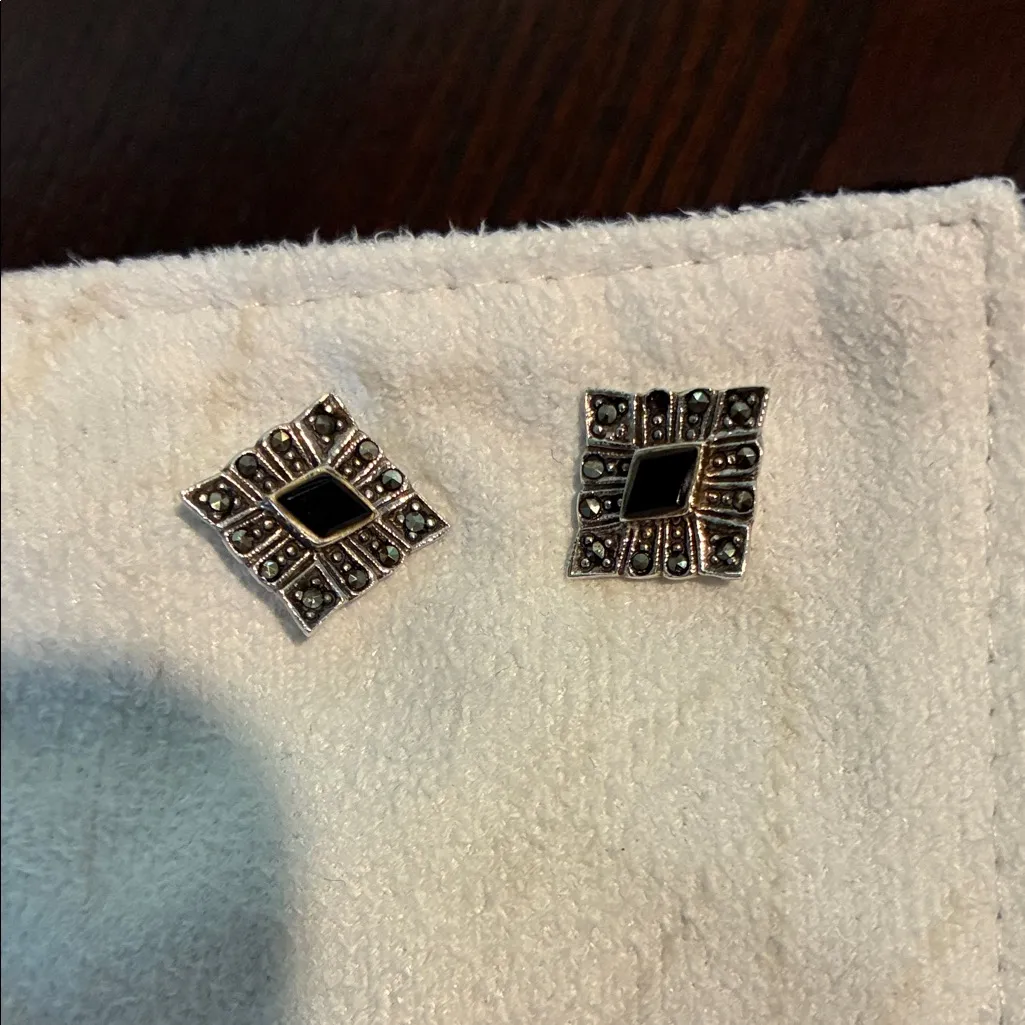 Art Deco Black and Silver Jewelry Set - Image 6