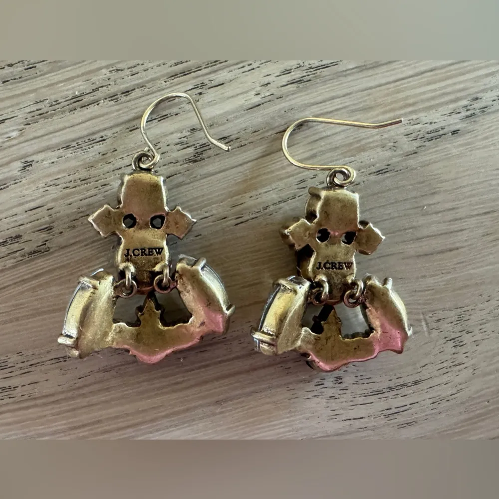 J Crew Drop Dangle gem Earrings - Image 3