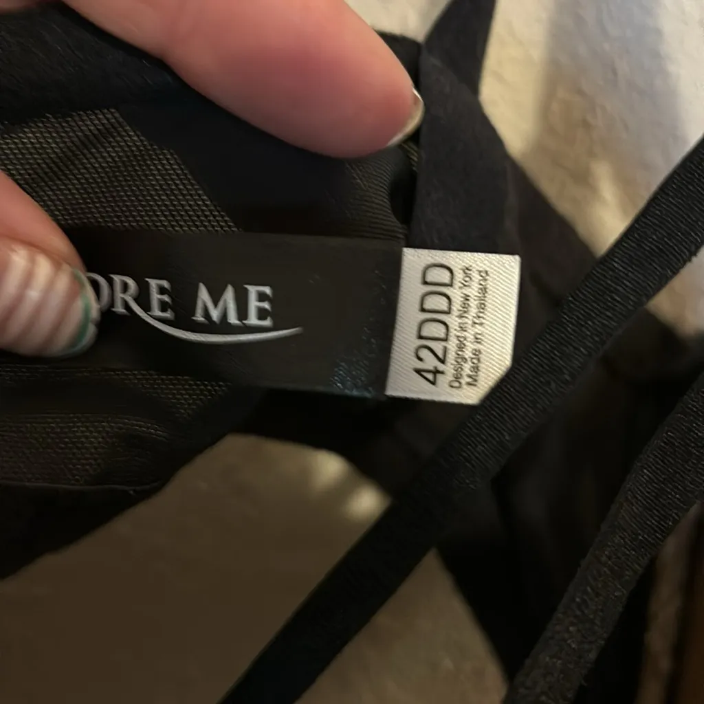 Adore me, beige and black lace bra size‎ 42DDD - Image 3