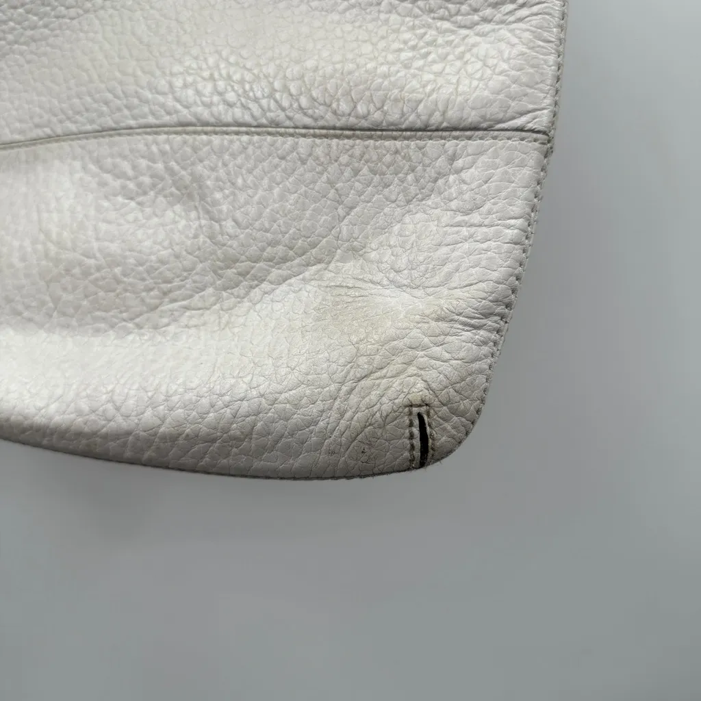 Kate‎ Spade Bag Bay Street Cora Pebbled Leather Beige Gray Crossbody - Image 5