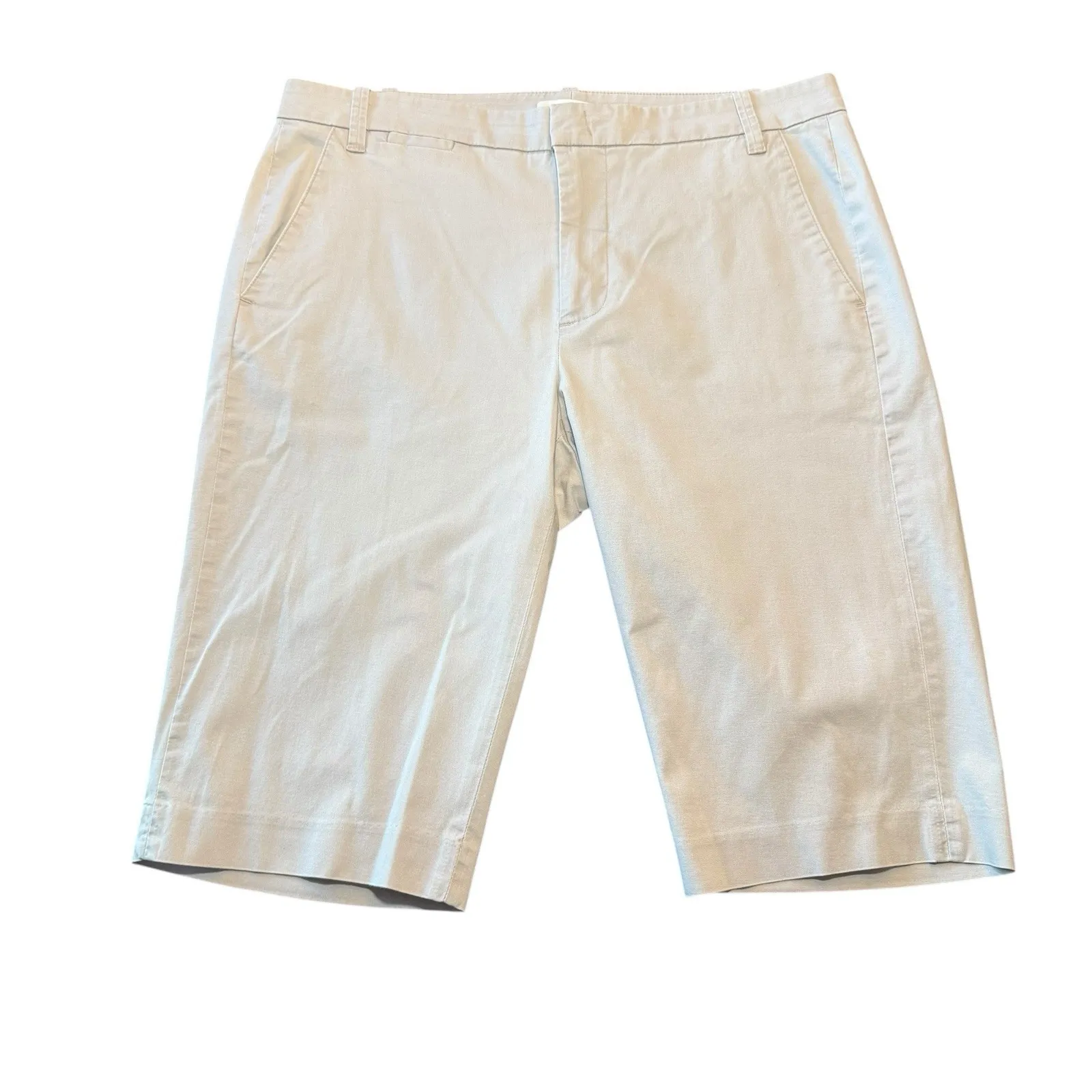 Vince Cream cotton Bermuda shorts‎ size 12 - Image 2