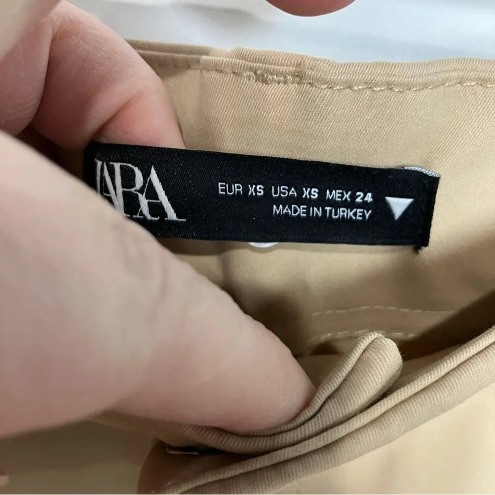 Zara double cargo pants cream size‎ XS - Image 4