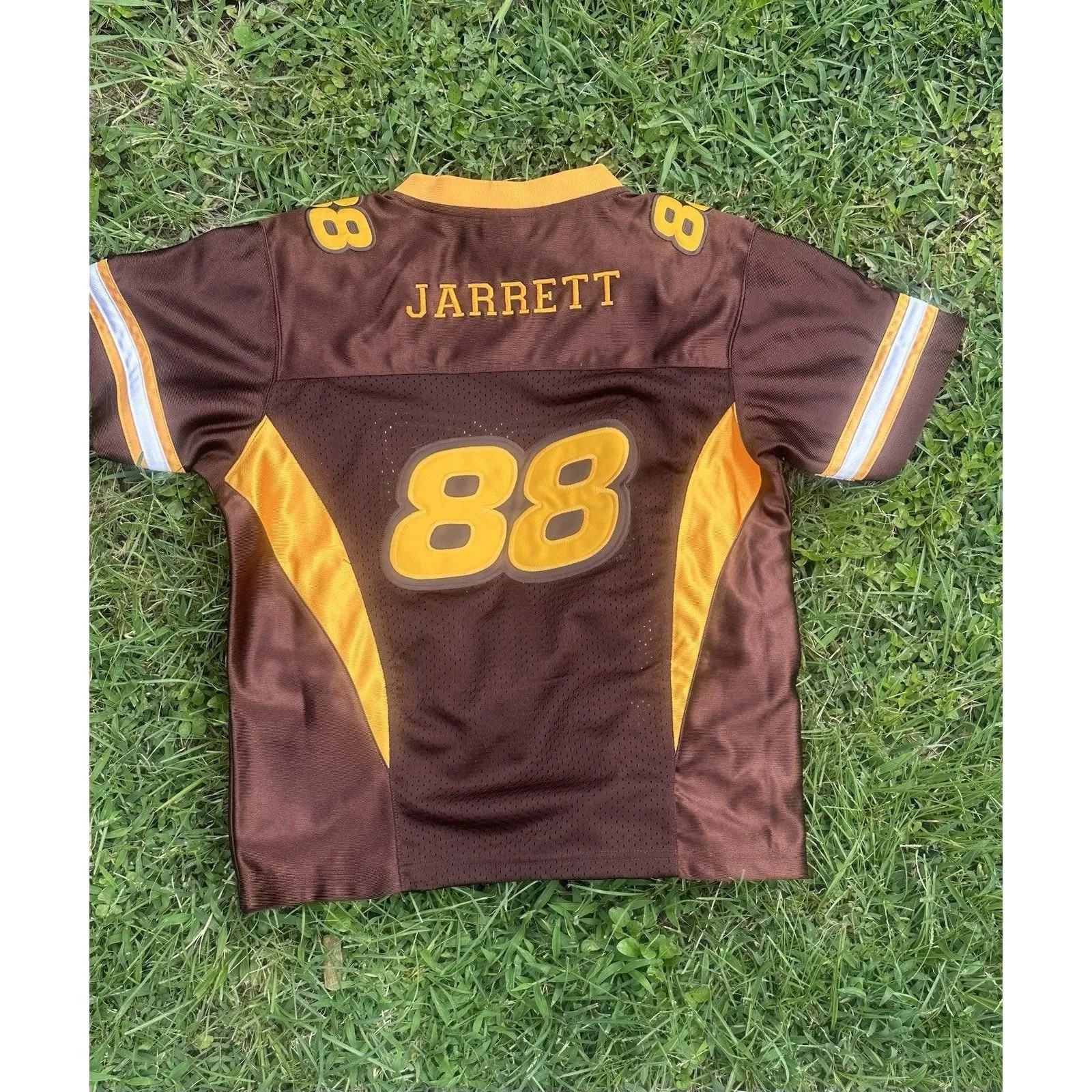 Chase Authentics UPS #88‎ Jarrett NASCAR Jersey Women’s M Brown Yellow Size M - Image 2