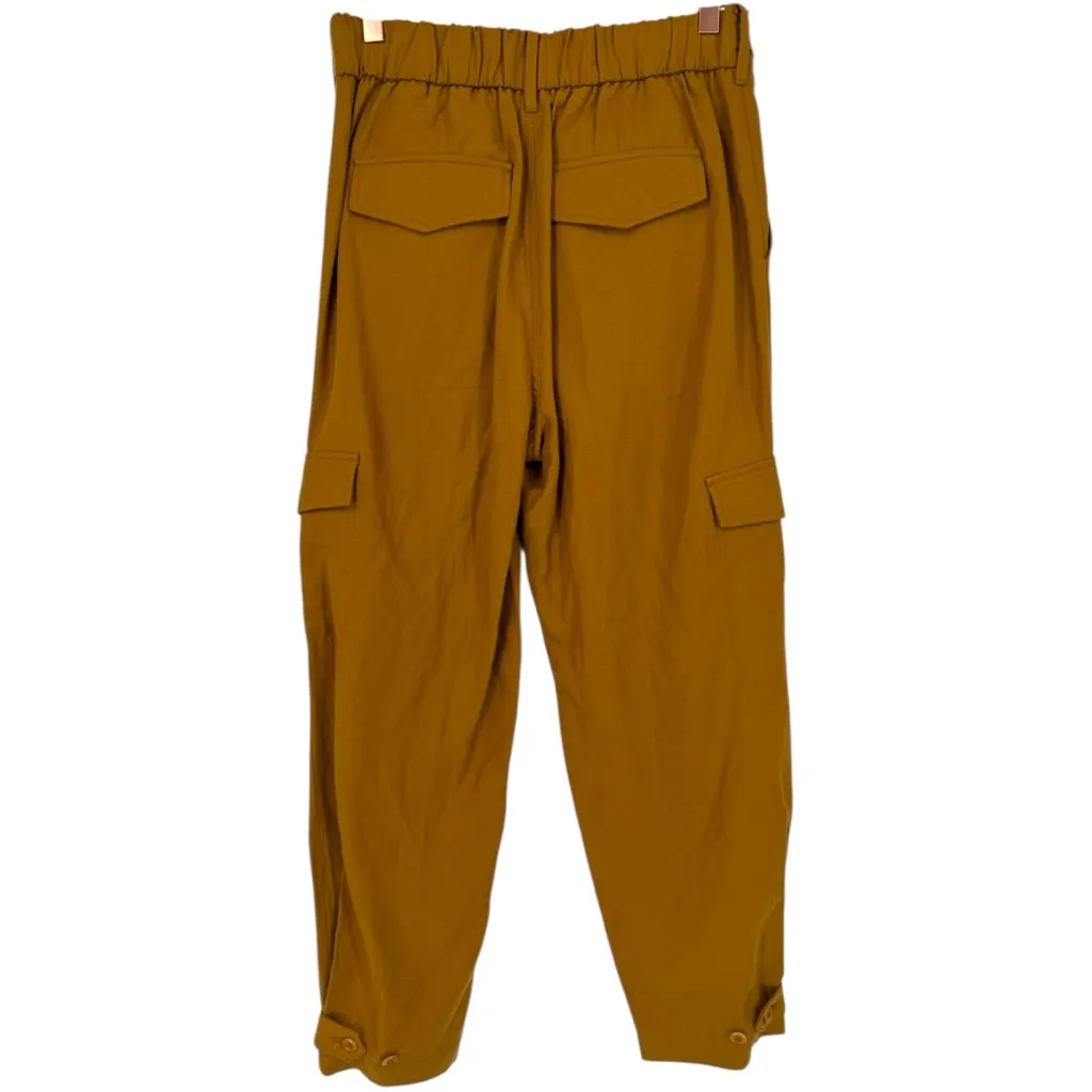 Banana Republic Women's Tencel Linen Cargo Trouser Pants New Bronze Size 4 - Image 4
