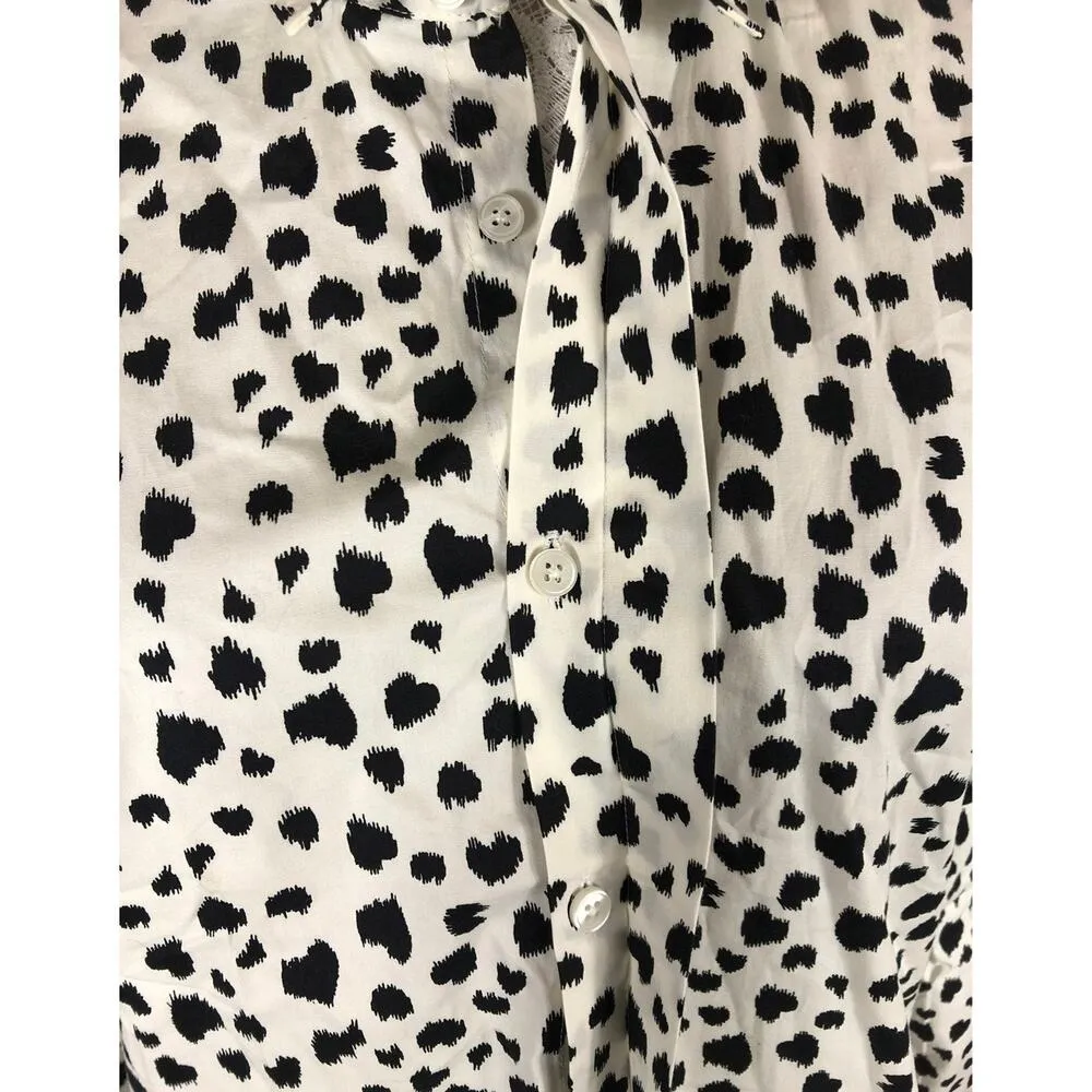 Religion, we live in black,  Black & white shirt NWOT size large - Image 10