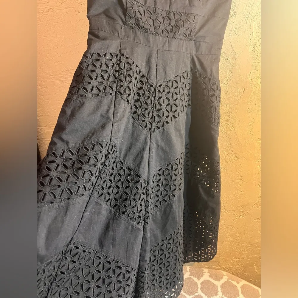 White House Black Market Black Sleeveless Midi Sundress - Image 6