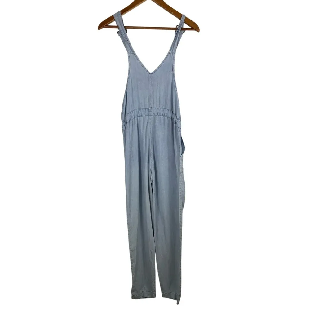 Billy T Women's XS Everyday Overalls Light Blue Lyocell Jumper Adjustable Strap - Image 3