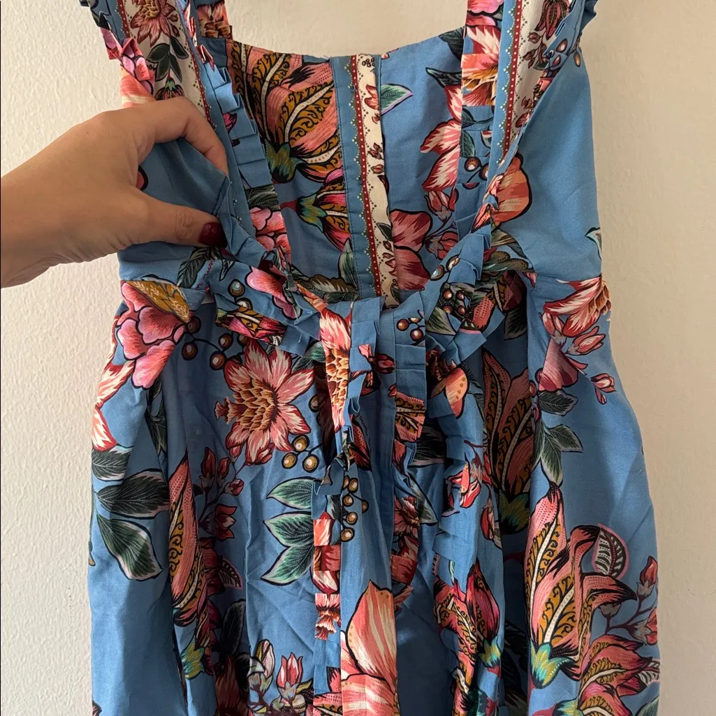 Farm Rio Wonderful Bouquet Sleeveless Midi Dress, Size X-Small, $285 - Image 9
