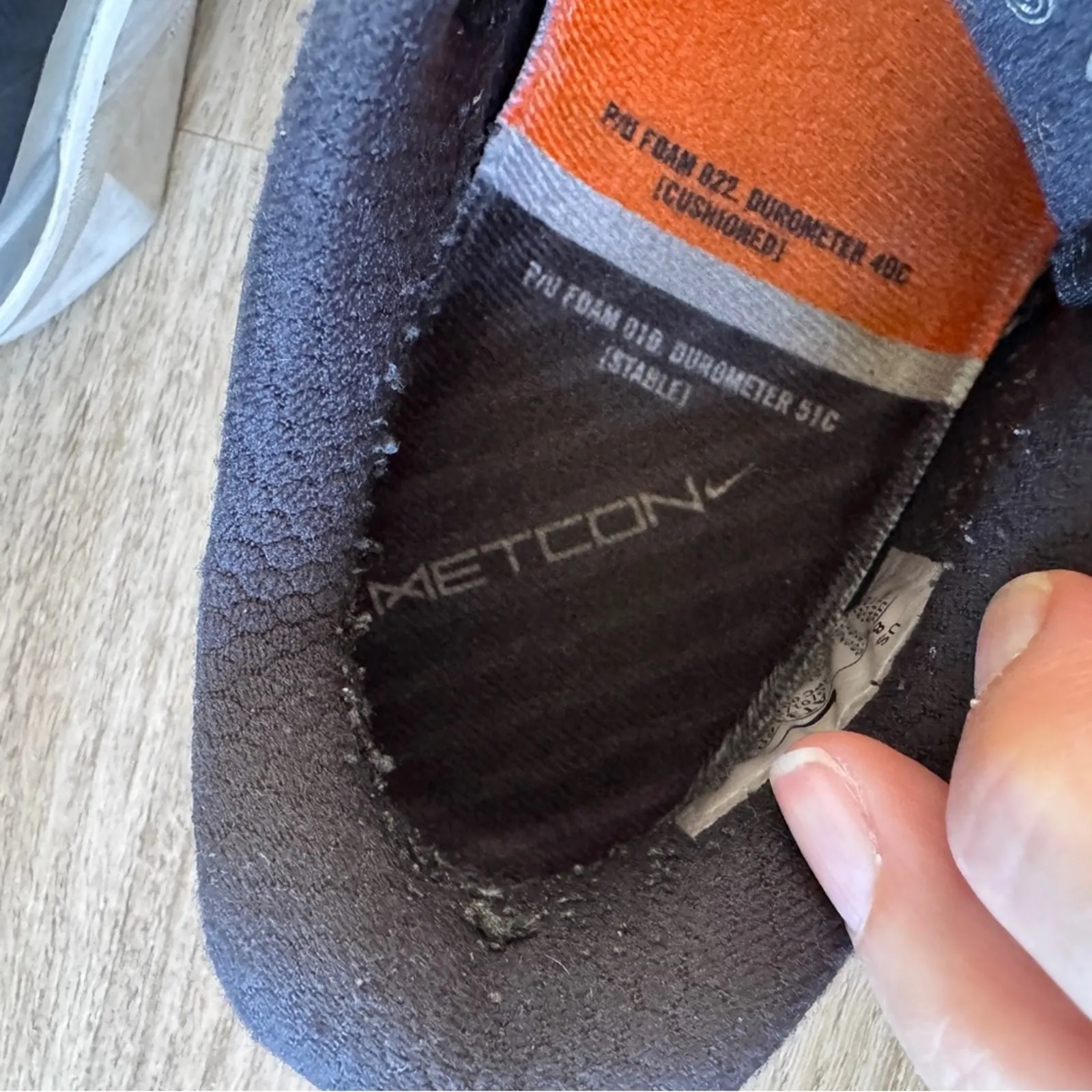 Nike Metcon 6 Black & White Running Shoes Sneakers Womens 8 Casual Athletic - Image 8