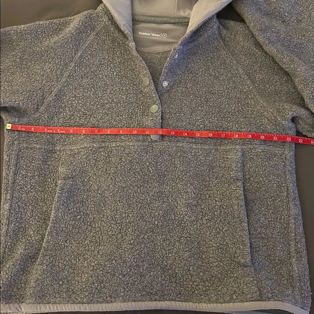 Outdoor Voices MegaFleece Snap Up Hoodie Sz S - Image 12