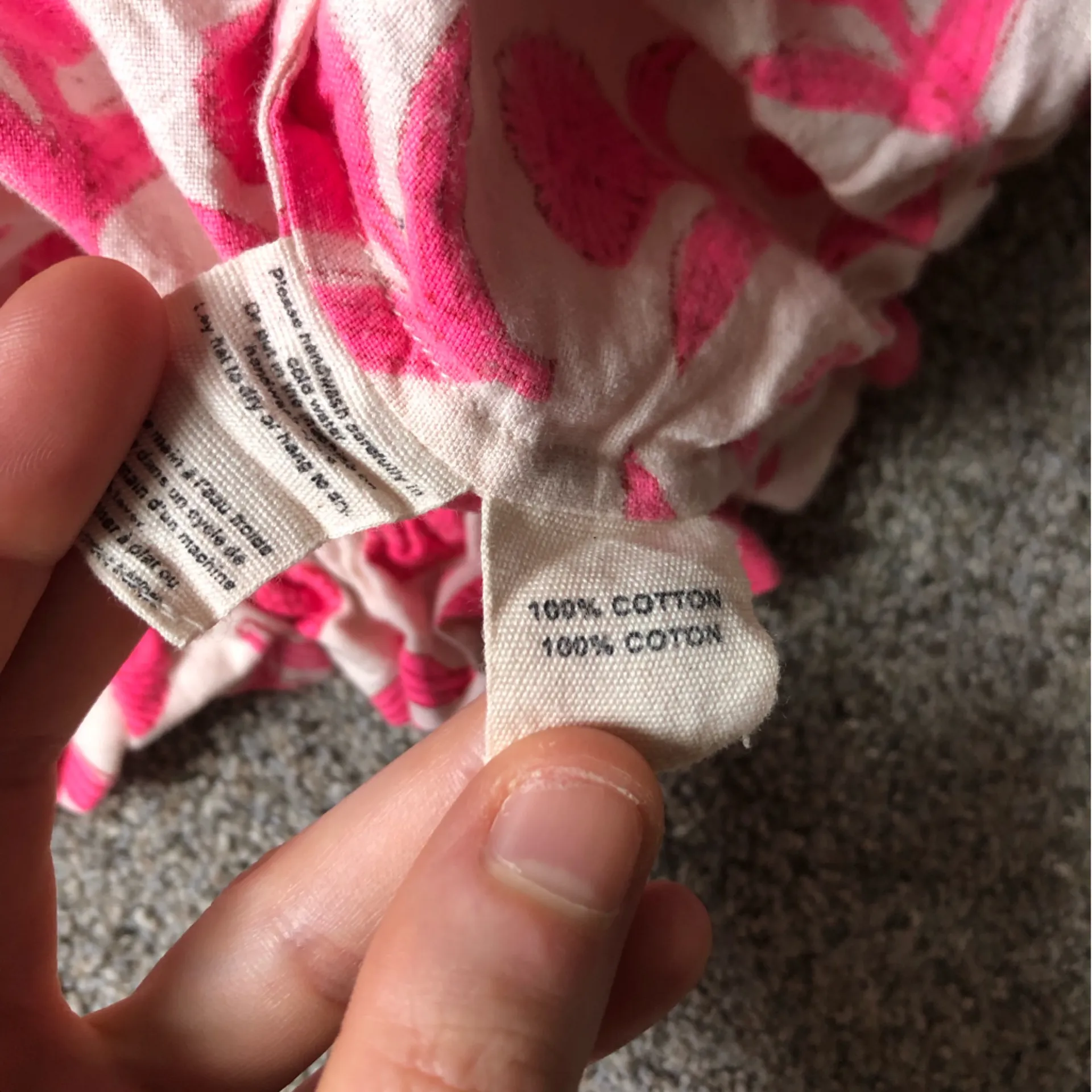 Aish Anthropologie Cotton Ruffle Bubble Crop Top in Pink Floral Size Medium - Image 7