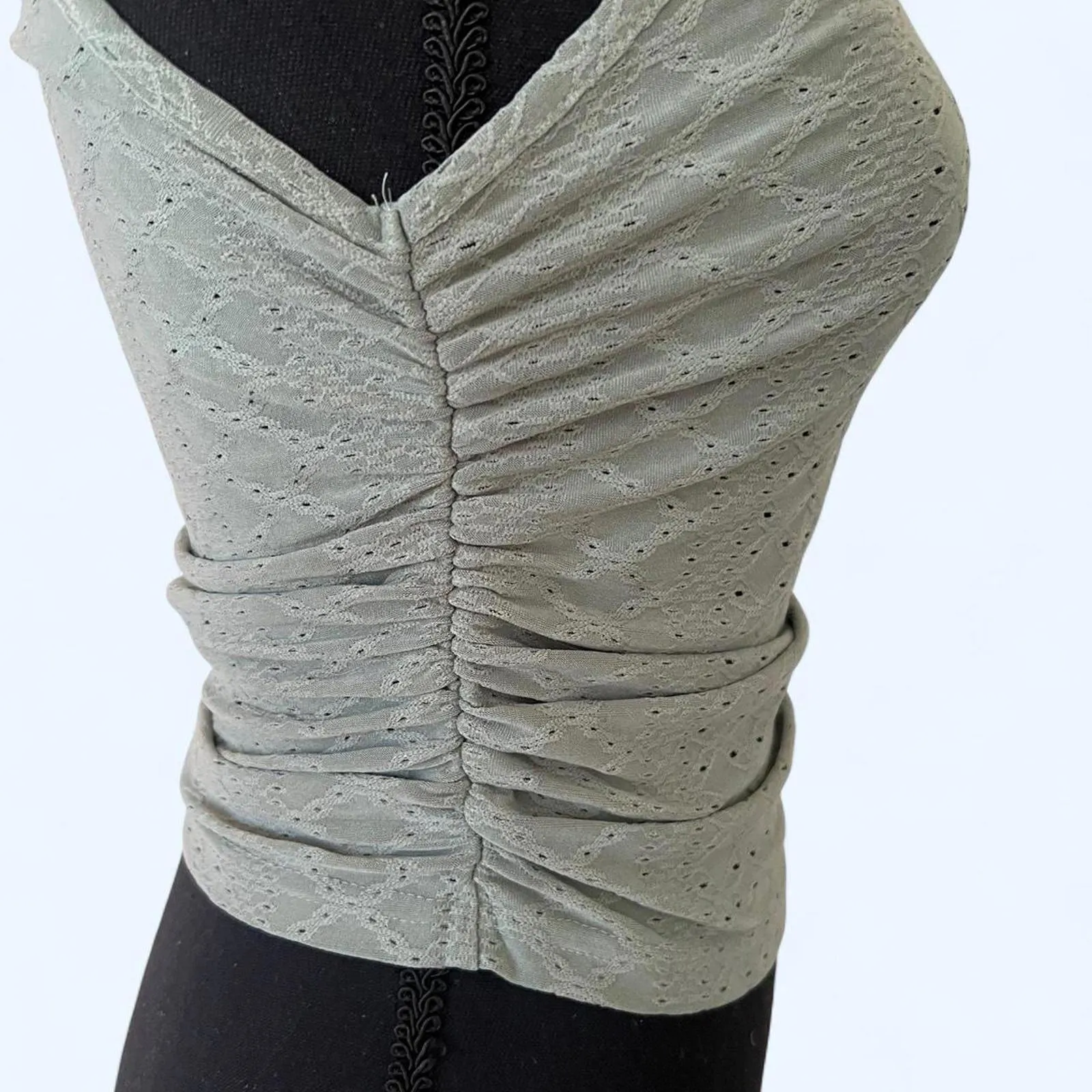 SHEIN cute crop top Green - Image 4