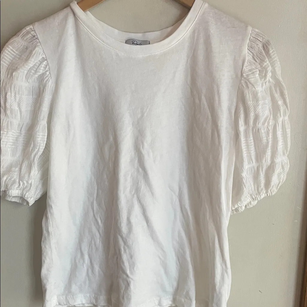 RAILS Liza White Seersucker Top - Image 5