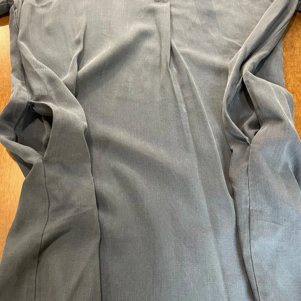 Hilary Radley Shift Dress Womens Size Large Blue Tencel Lyocell Pockets Mini NWT - Image 8