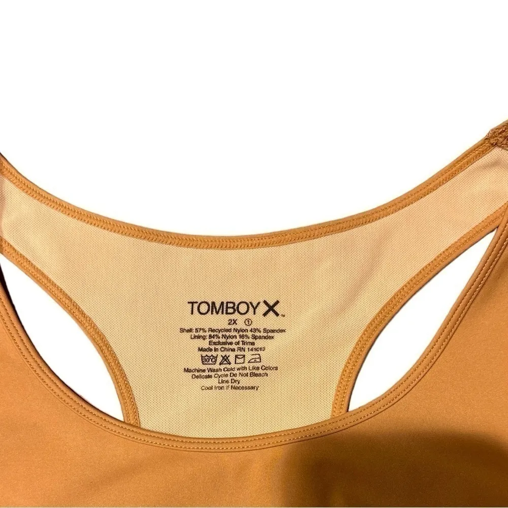 TomboyX Racerback Compression Bra Wireless, Medium Support - Image 3