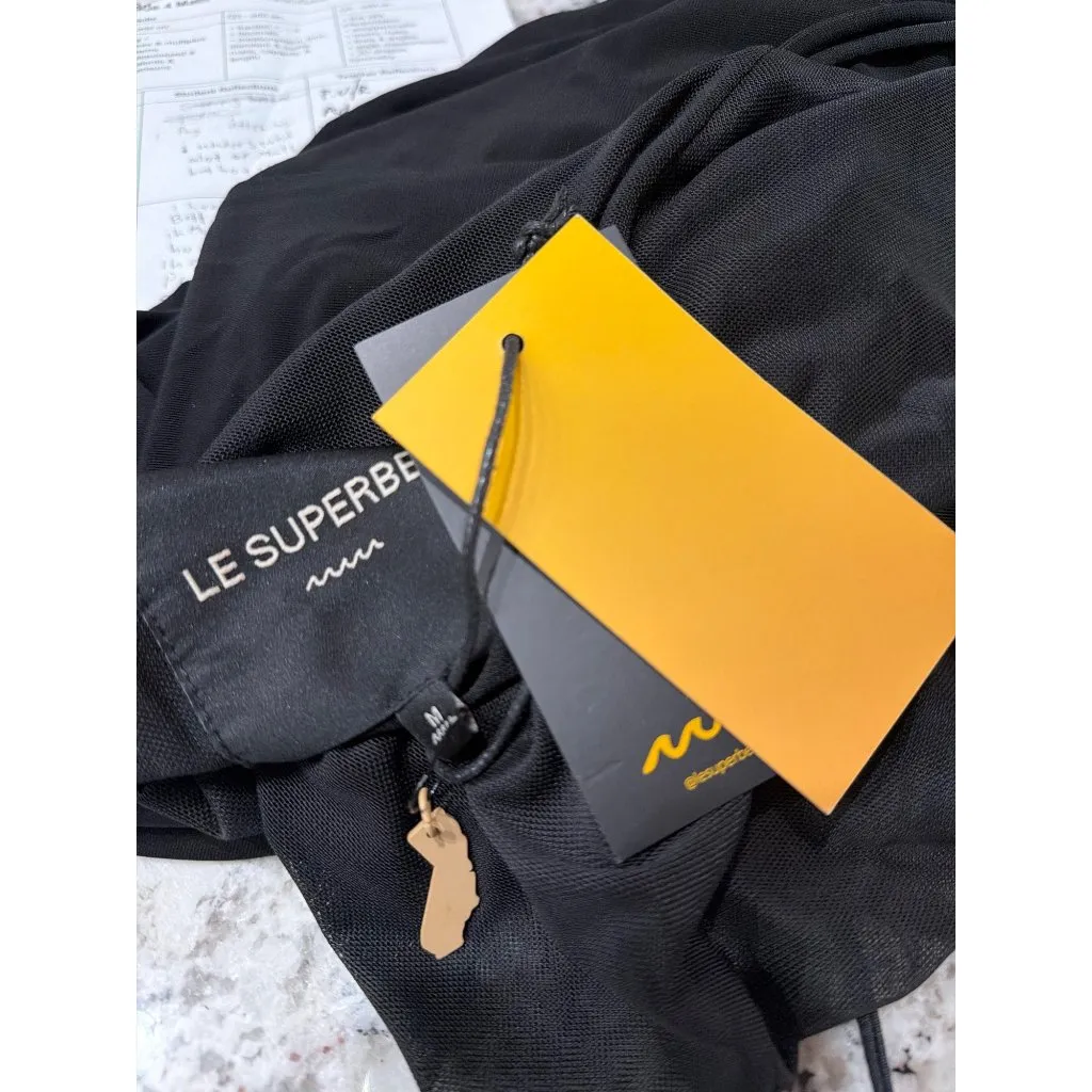 Le Superbe Kaia Botanica Jersey Dress Black Womens Size Medium - Image 9