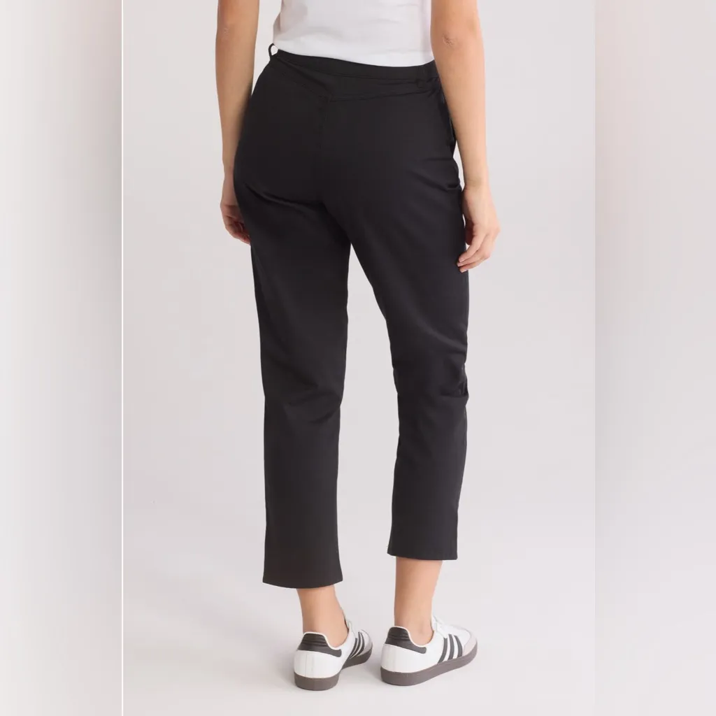 Volcom So Chickie High Rise Chino Pants‎ Black Womens Work Casual Size 28 NEW - Image 2