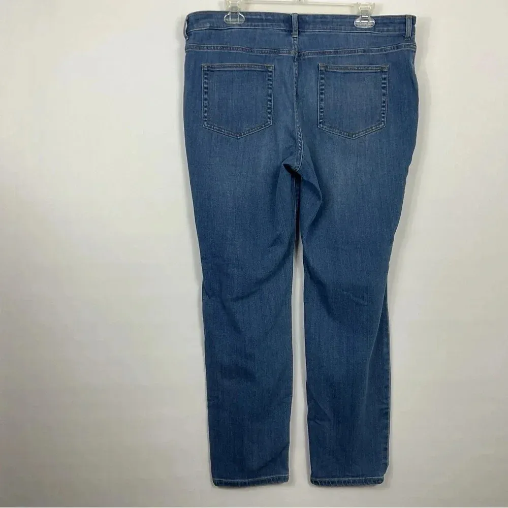 LOGO Lori‎ Goldstein Skinny Jeans Size 16 - Image 3